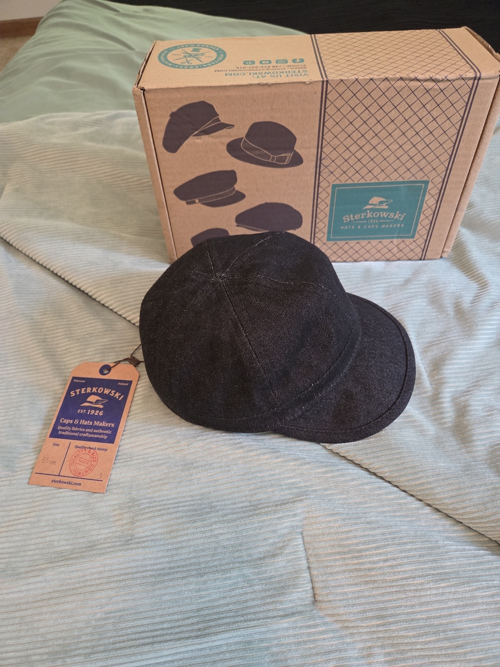 Sterkowski Black Denim Mechanic Cap